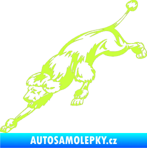 Samolepka Pes 022 levá Pudl limetová