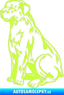 Samolepka Pes 032 levá limetová