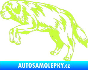Samolepka Pes 034 levá limetová
