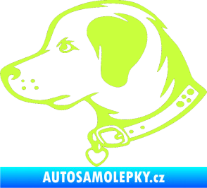 Samolepka Pes 058 levá limetová