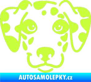 Samolepka Pes 064 Dalmatin limetová