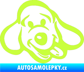 Samolepka Pes 078 pravá limetová