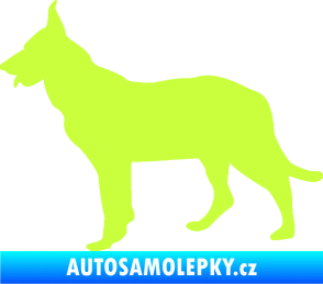Samolepka Pes 079 levá Německý ovčák limetová