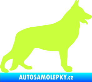 Samolepka Pes 154 pravá německý ovčák limetová