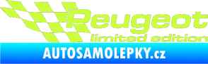 Samolepka Peugeot limited edition levá limetová