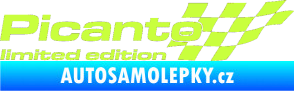 Samolepka Picanto limited edition pravá limetová