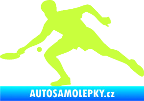 Samolepka Ping pong 001 levá limetová