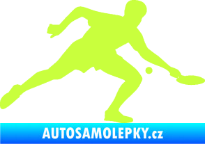 Samolepka Ping pong 001 pravá limetová