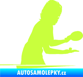 Samolepka Ping pong 005 pravá limetová