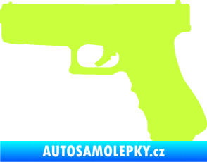 Samolepka Pistole 001 levá limetová