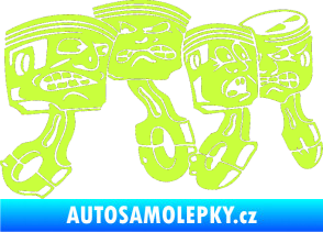 Samolepka Písty pravá limetová
