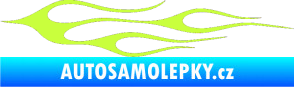 Samolepka Plameny 002 limetová