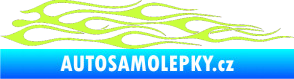 Samolepka Plameny 003 limetová