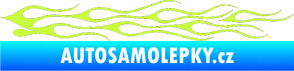 Samolepka Plameny 005 limetová