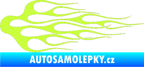 Samolepka Plameny 008 limetová