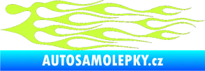 Samolepka Plameny 014 limetová