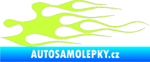 Samolepka Plameny 016 limetová