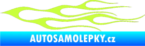 Samolepka Plameny 021 limetová