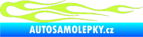 Samolepka Plameny 024 limetová
