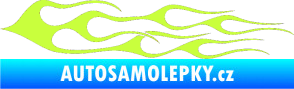 Samolepka Plameny 028 limetová