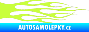 Samolepka Plameny 069 limetová