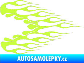 Samolepka Plameny 078 limetová