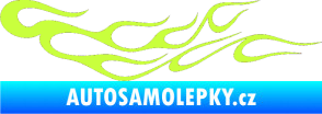 Samolepka Plameny 083 limetová