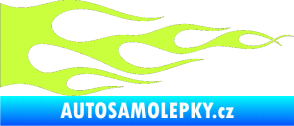 Samolepka Plameny 090 limetová