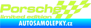 Samolepka Porsche limited edition pravá limetová