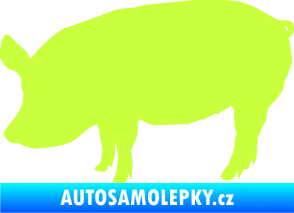 Samolepka Prase 001 levá limetová