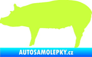 Samolepka Prase 002 levá limetová