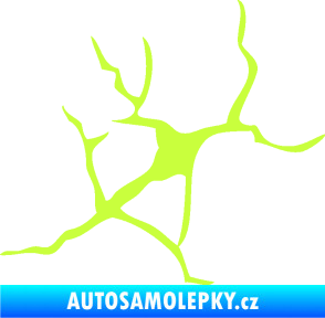 Samolepka Prasklina 004 limetová