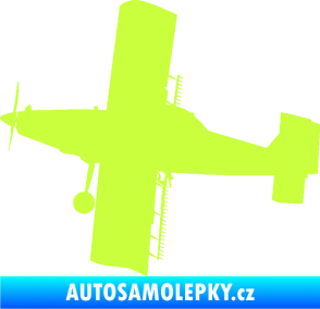 Samolepka Práškovací letoun Čmelák levá limetová