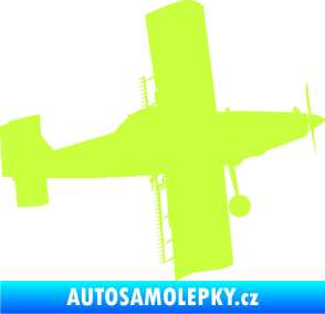 Samolepka Práškovací letoun Čmelák pravá limetová