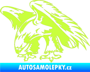 Samolepka Predators 001 levá orel limetová