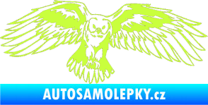 Samolepka Predators 077 pravá sova limetová