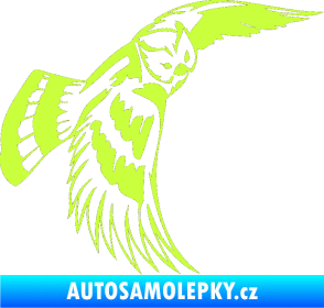 Samolepka Predators 081 pravá sova limetová