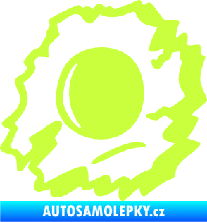 Samolepka Průstřel 002 levá limetová