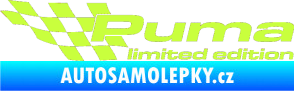 Samolepka Puma limited edition levá limetová