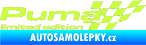 Samolepka Puma limited edition pravá limetová