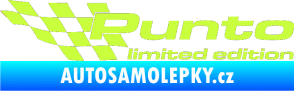 Samolepka Punto limited edition levá limetová