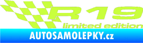 Samolepka R19 limited edition levá limetová