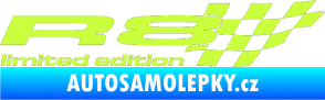 Samolepka R8 limited edition pravá limetová