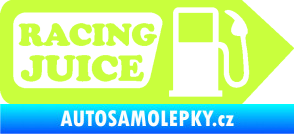 Samolepka Racing juice symbol tankování limetová