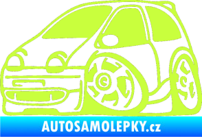 Samolepka Renault Twingo karikatura levá limetová