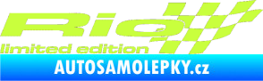 Samolepka Rio limited edition pravá limetová