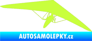 Samolepka Rogalo 001 pravá limetová