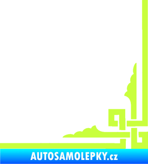 Samolepka Rohová samolepka 003 levá limetová