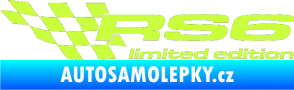 Samolepka RS6 limited edition levá limetová