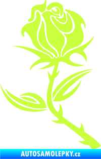 Samolepka Růže 002 levá limetová